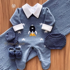 Saída Maternidade Tricot 3 Peças Rocket 