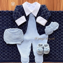 Saída Maternidade Tricot 4 Peças Áustria