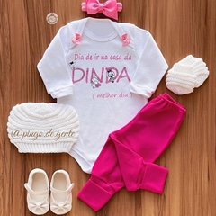 Conjunto de Body e Calça Na Casa