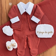 Saída Maternidade Tricot 4 Peças Colméia 