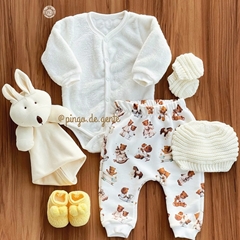 Conjunto Body Peludinho e Calça Petit Nini
