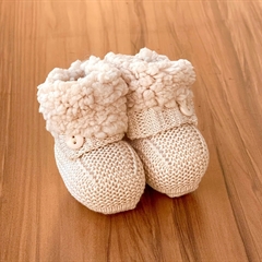 Botinha Tricot Pele