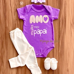 Conjunto Body e Calça Amo Muito