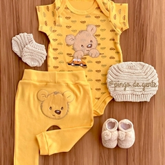 Conjunto Body e Calça Bordado Ursinho André