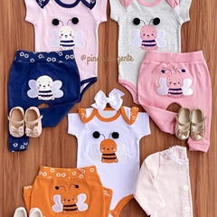 Conjunto Body e Calça Bordado Abelhinha Belinha
