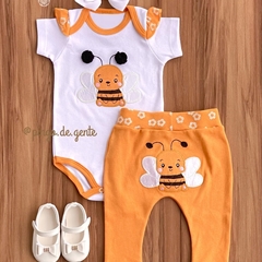 Conjunto Body e Calça Bordado Abelhinha Belinha