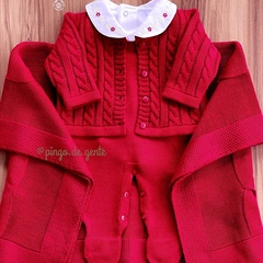Saída Maternidade Tricot 4 Peças Tranças