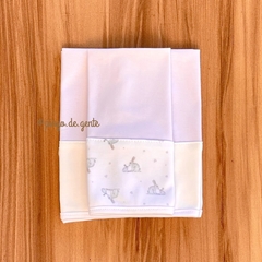 Kit 3 Toalhinhas de Boca Algodão Egípcio Coelhinhos 