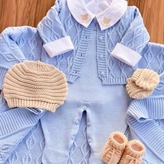 Saída Maternidade Tricot 4 Peças Tressê
