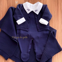 Saída Maternidade Tricot 4 Peças Colméia