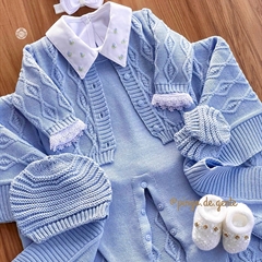Saída Maternidade Tricot 4 Peças Tressê 