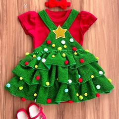 Salopete Bordado Fofinho com Body Holly