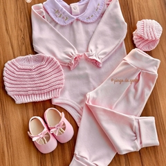 Conjunto Body Golinha e Calça Algodão Egípcio Isabella