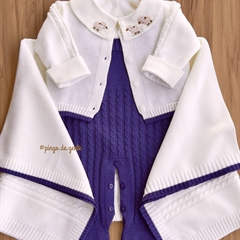 Saída Maternidade Tricot 4 Peças York