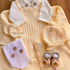 Saída Maternidade Tricot 3 Peças Mini Trancinhas